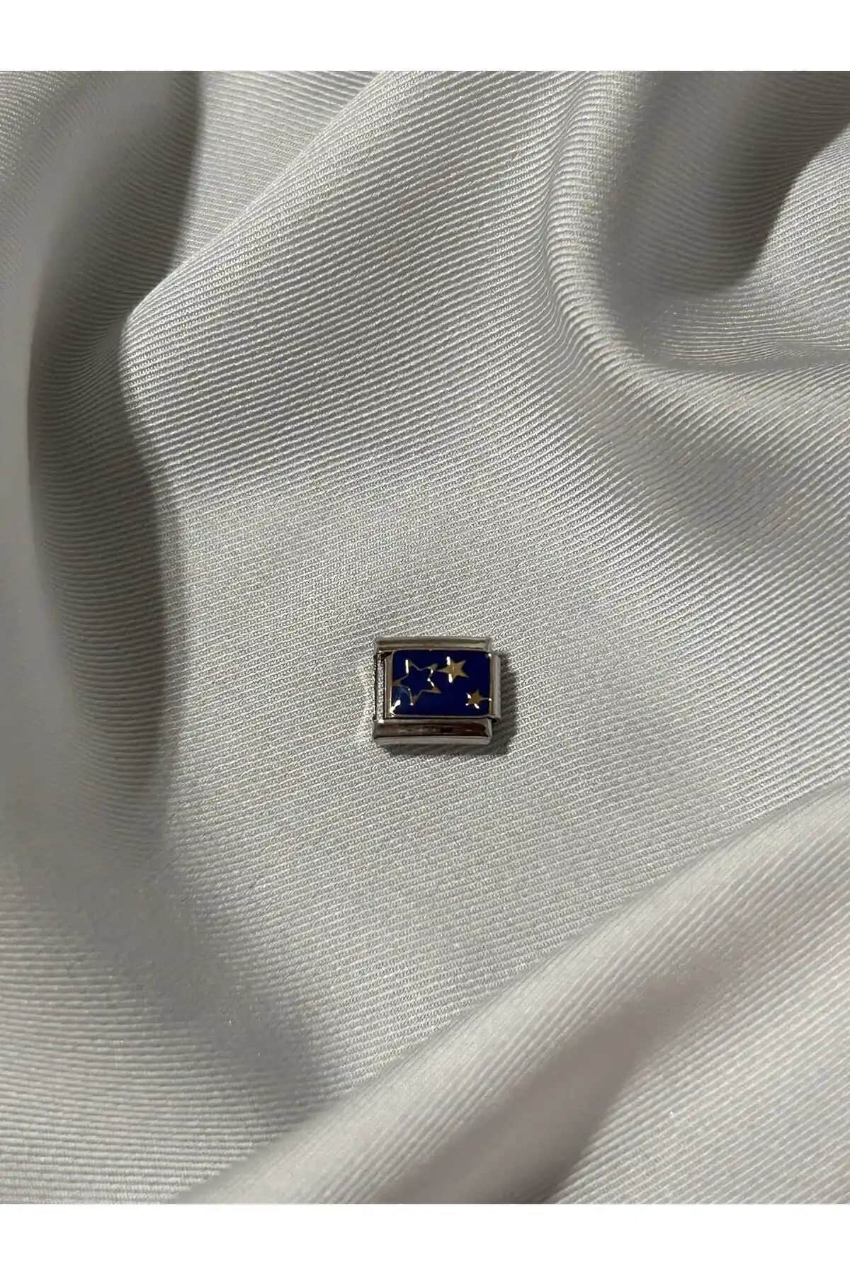 OCTW Paslanmaz Çelik Mavi Yıldızlı Charm ile Tarzınıza Özgünlük Katın