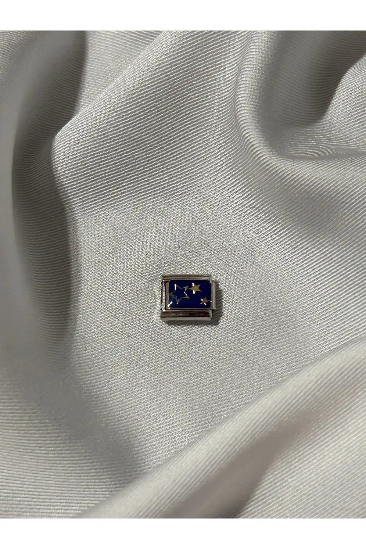 OCTW Paslanmaz Çelik Mavi Yıldızlı Charm ile Tarzınıza Özgünlük Katın