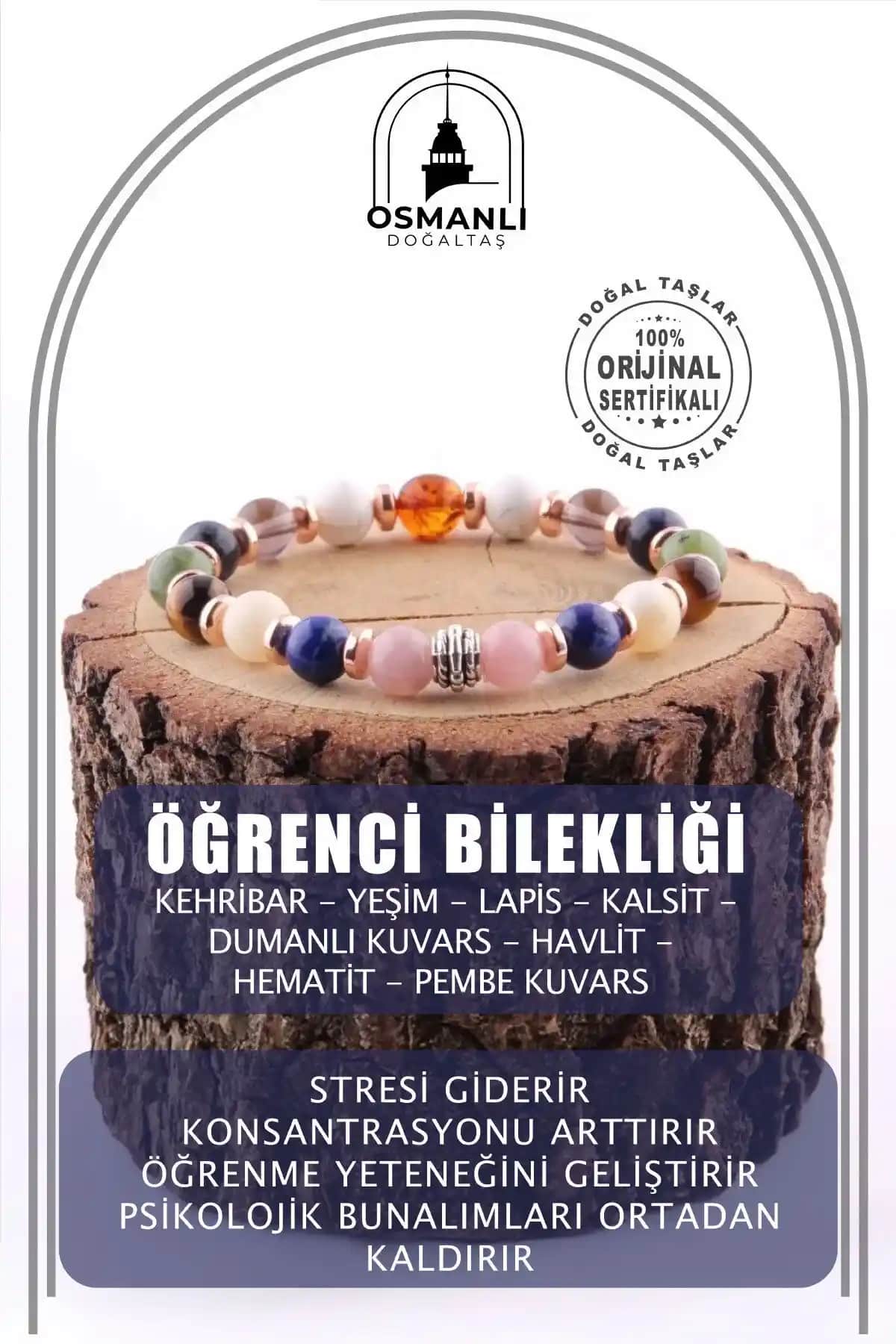 Osmanlı Doğal Taş Öğrenci Bilekliği: Estetik ve Anlam Dolu Sağlık ve Şıklık İçin