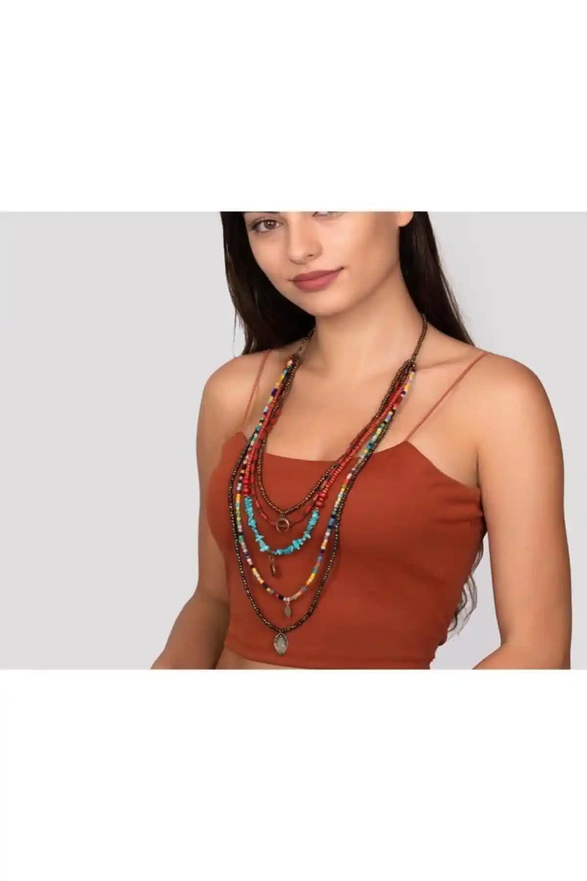 Porsuk El Yapımı Etnik ve Bohem Tarz Uzun Kolye Karşılaştırması