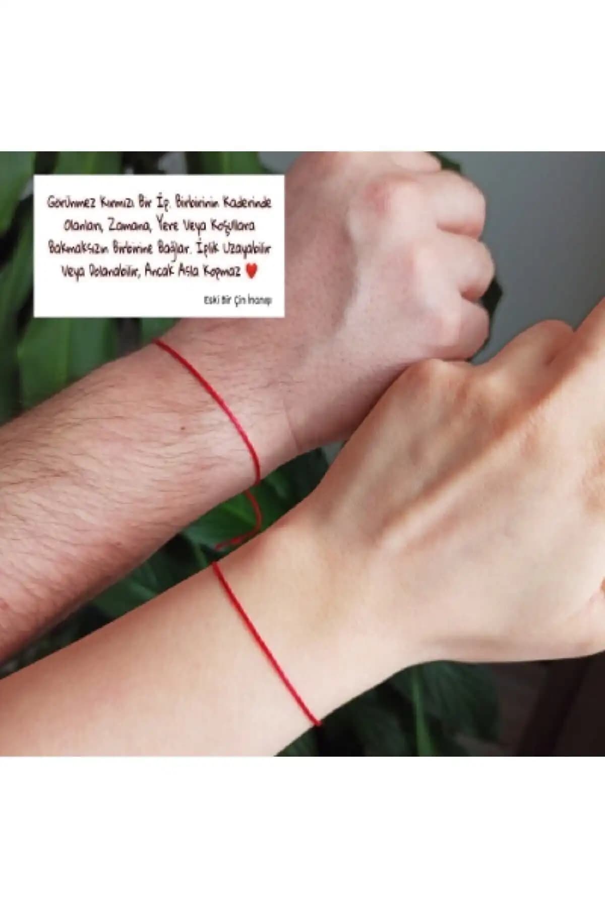 Red String Kırmızı İp Çift Bileklik: Şık ve Uygun Fiyatlı Moda Aksesuarı