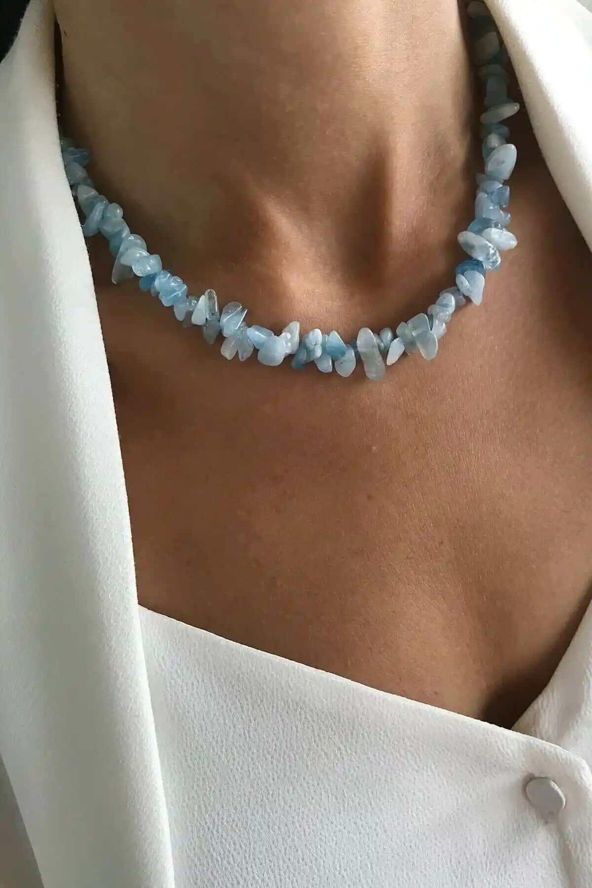 SARRAF DOĞALTAŞ Akuamarin ve VALİOSO JOYA Doğal Taş Kolye Seti Karşılaştırması