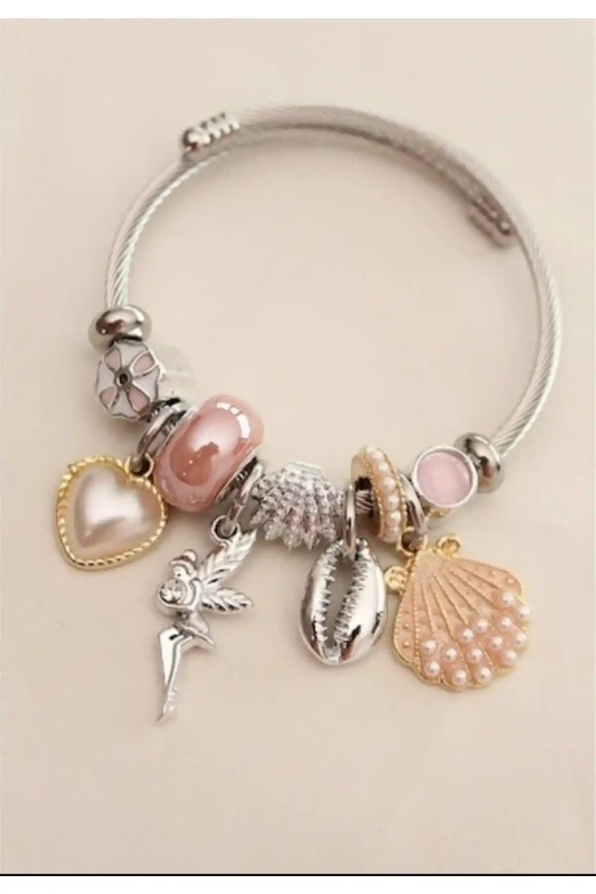 Simay Aksesuar Çelik Charm Bileklik: Dayanıklı ve Şık Deniz Temalı Takı Tasarımı