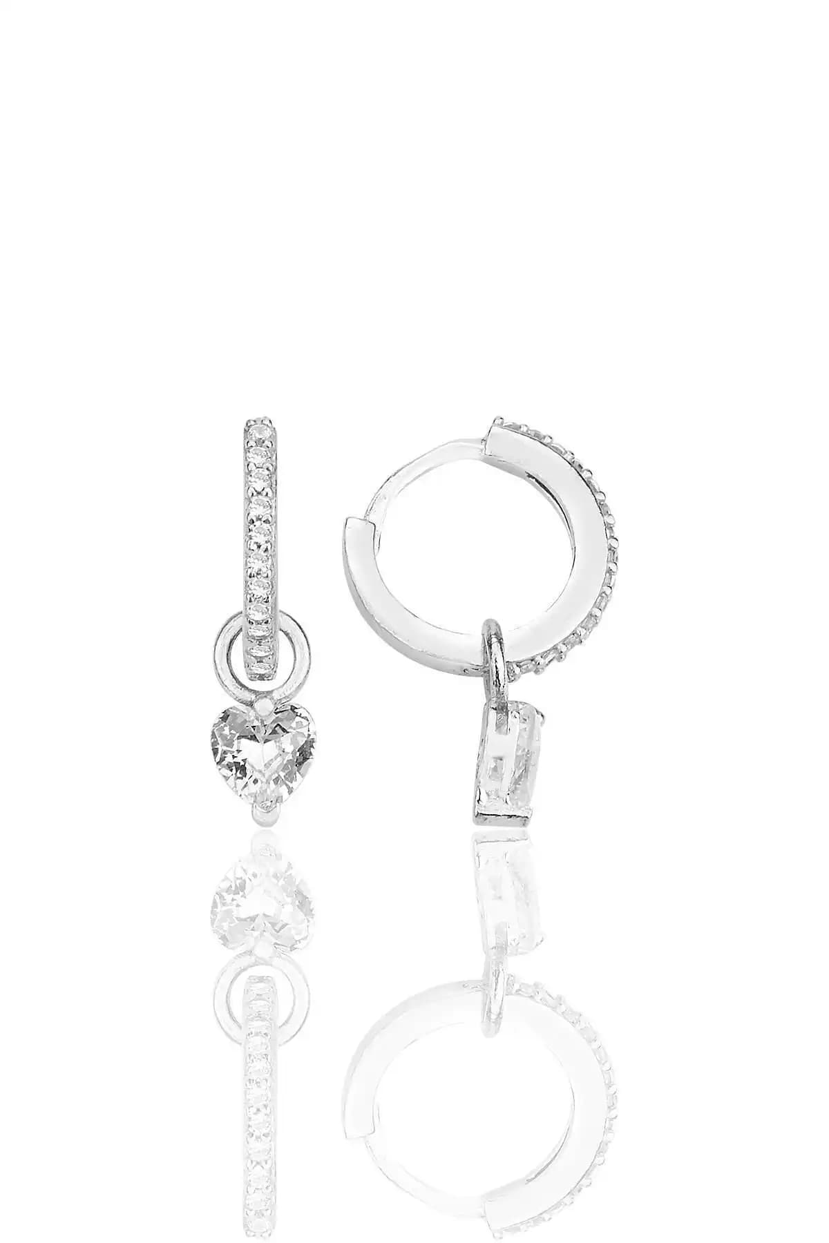 Söğütlü Silver Gümüş Küpe Karşılaştırması Kalp ve Yarım Yıldız Tasarımları 1