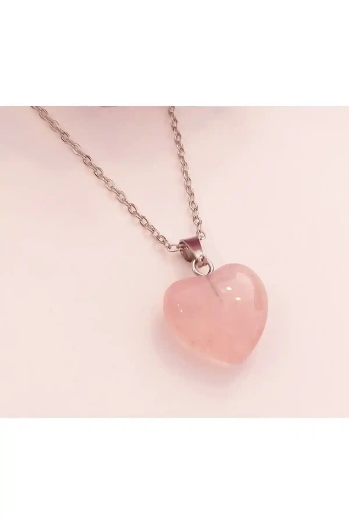 Sweet Yeni Kalp Pembe Kuvars ve VALİOSO JOYA Doğal Taş Kolye Seti Karşılaştırması ve Seçim Rehberi