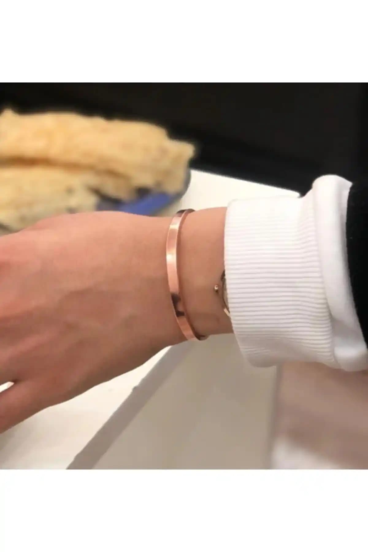 Tagu Gümüş %100 Bakır Bileklik Unisex Şık ve Sağlıklı Takı Seçeneği