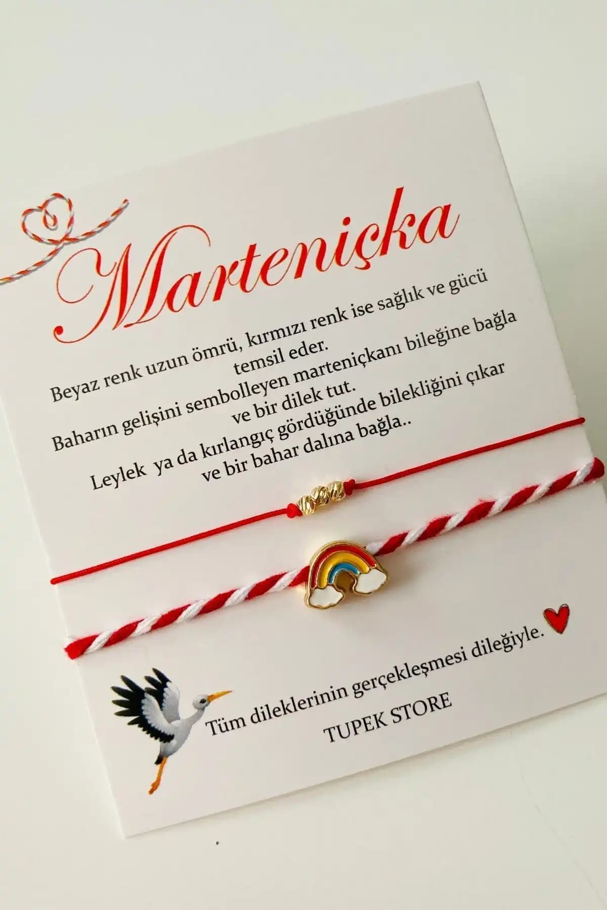 Tupek Store Marteniçka Gökkuşağı ve Dorica Şans Bileklik Seti: Modern ve Geleneksel Tasarımın Buluşması