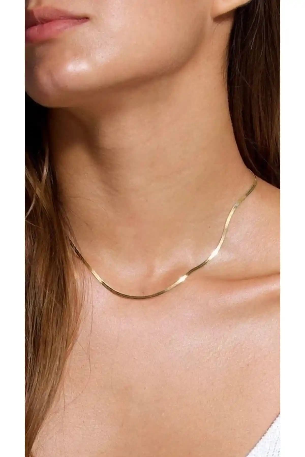 Vi Store Altın Kaplama İnce İtalyan Zincir ve Çift Renk Dorika Kolye Karşılaştırması