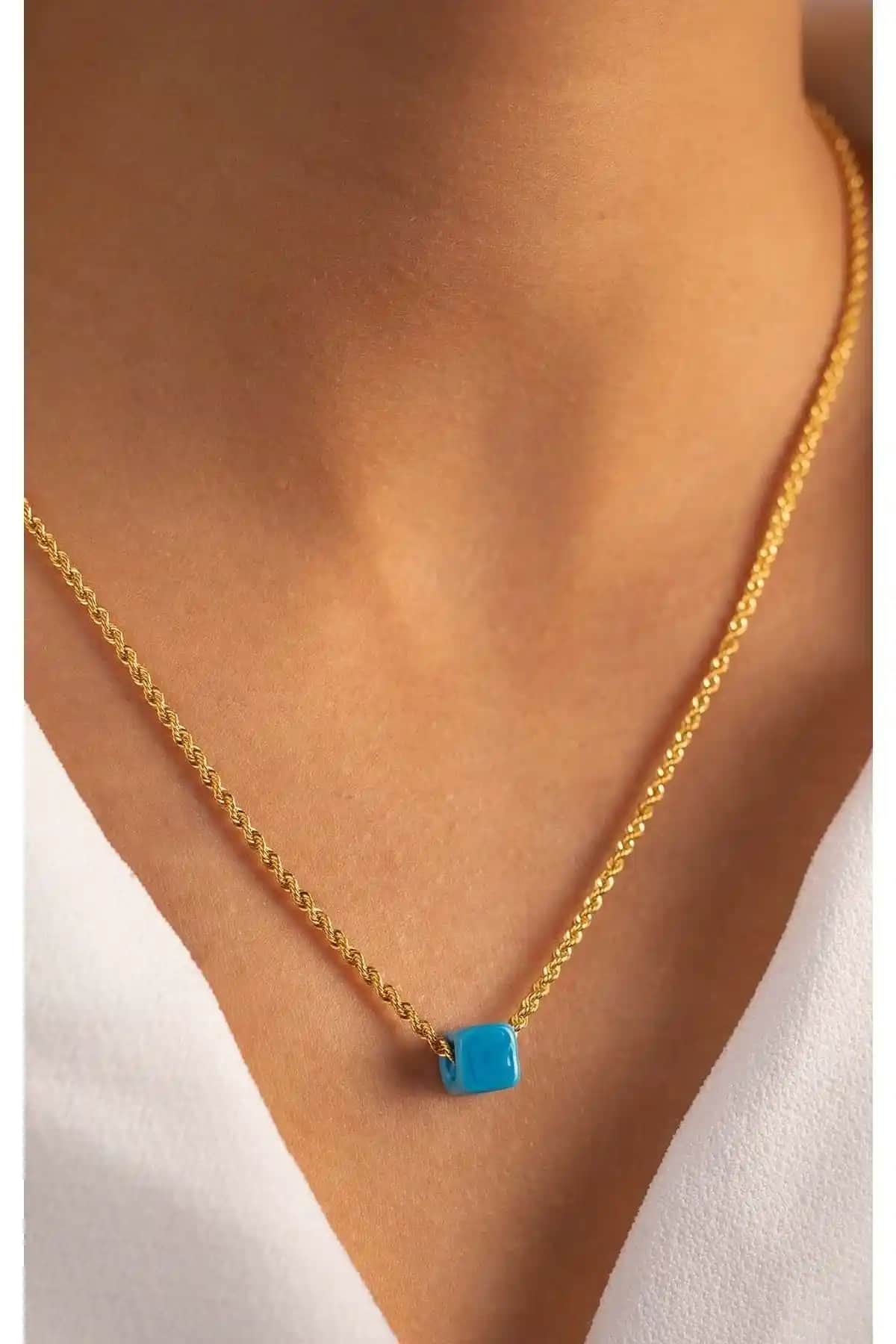 Yavuz Kuyumculuk 14 Ayar Sarı Altın Burgu Zincir Günlük ve Şık Kullanım İçin Uygun