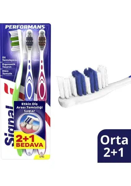 Signal Diş Fırçası Performance Black ve Dis Firçası Temizlik Karşılaştırması 2