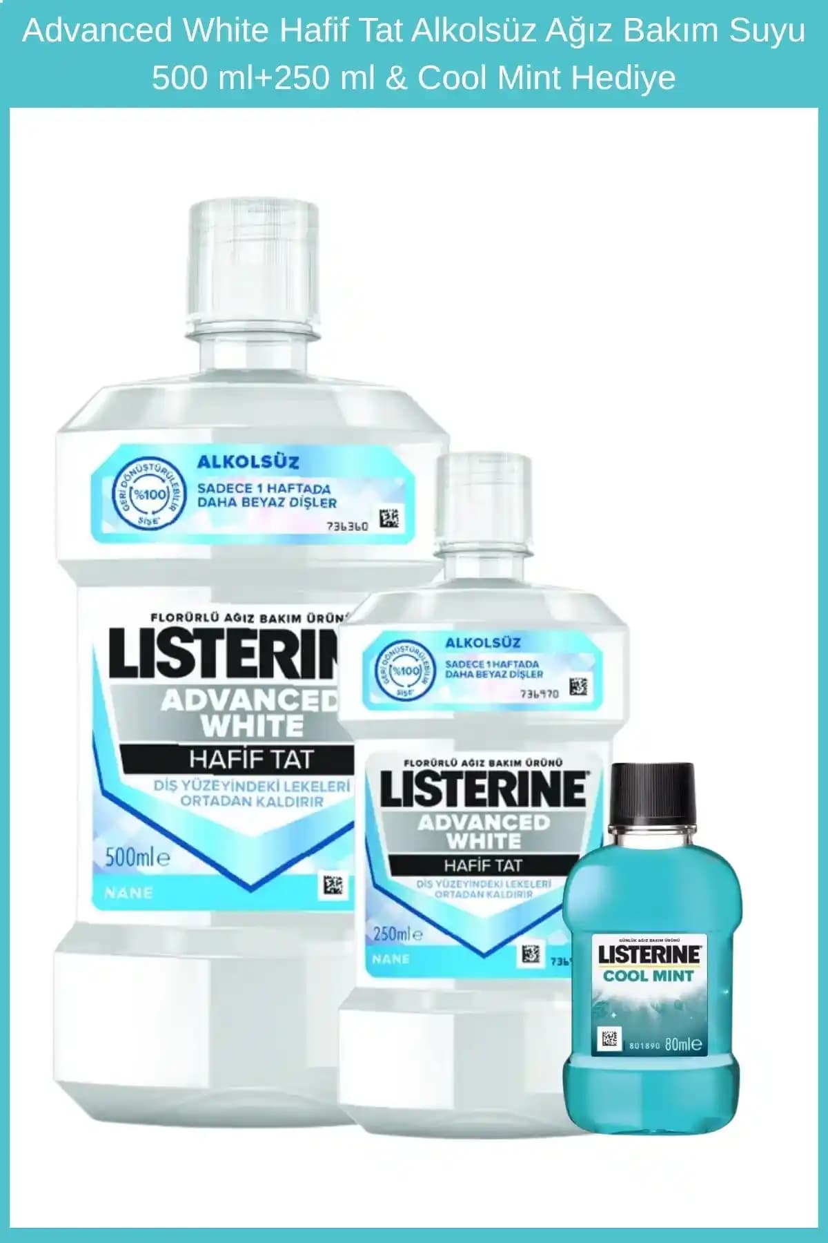 Advanced White Hafif Tat Ağız Bakım Suyu: Günlük Diş ve Ağız Hijyeni İçin Etkili Çözüm