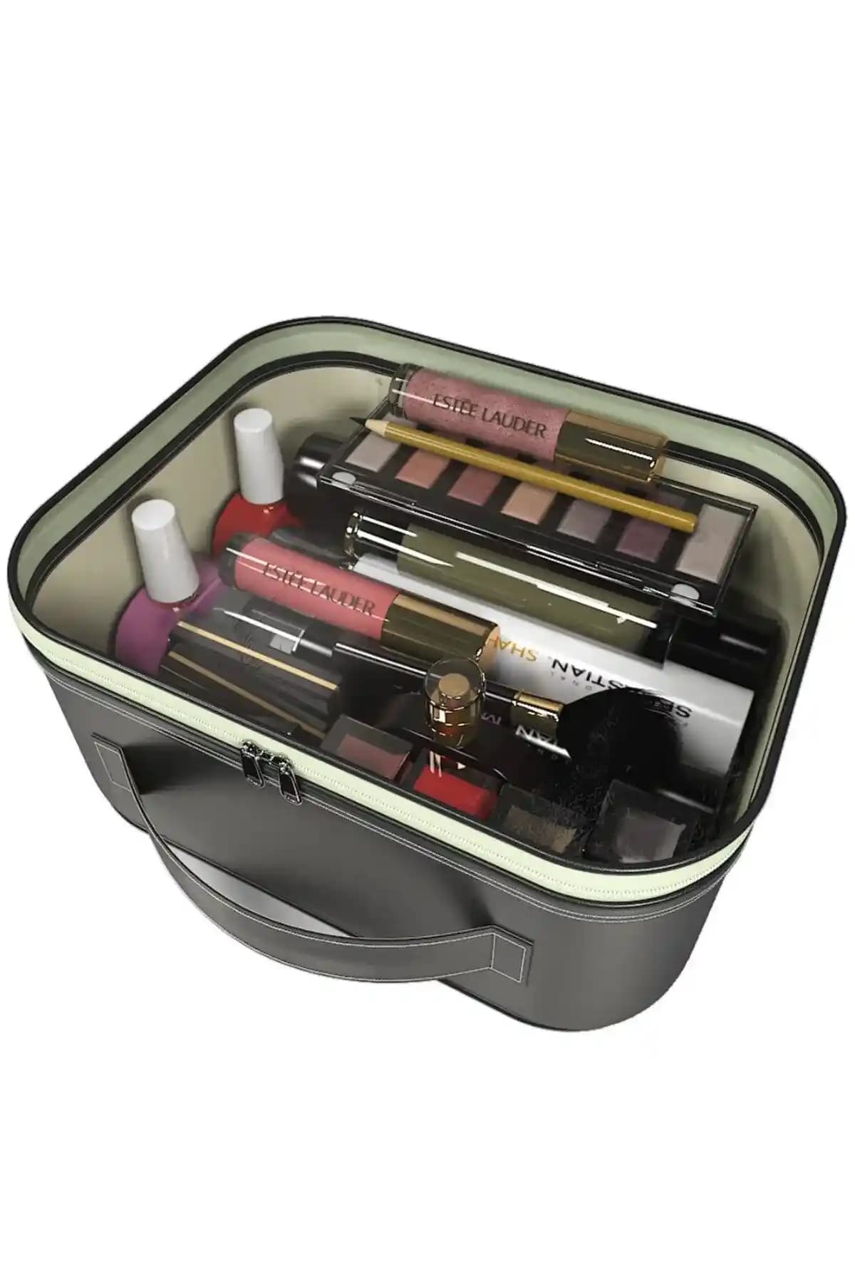 Akselife Şeffaf Seyahat Makyaj Çantası: Dayanıklı ve Pratik Tasarım ile Kullanım Kolaylığı