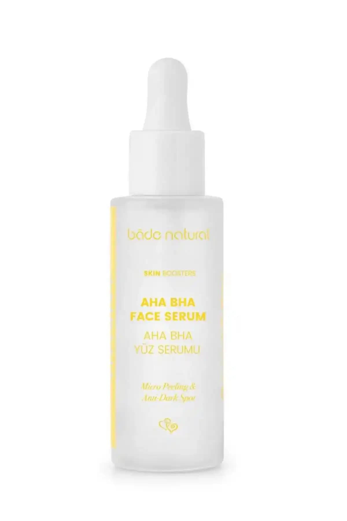 Bade Natural AHA BHA Yüz Serumu: Doğal İçeriklerle Cilt Yenileme ve Ton Eşitleme