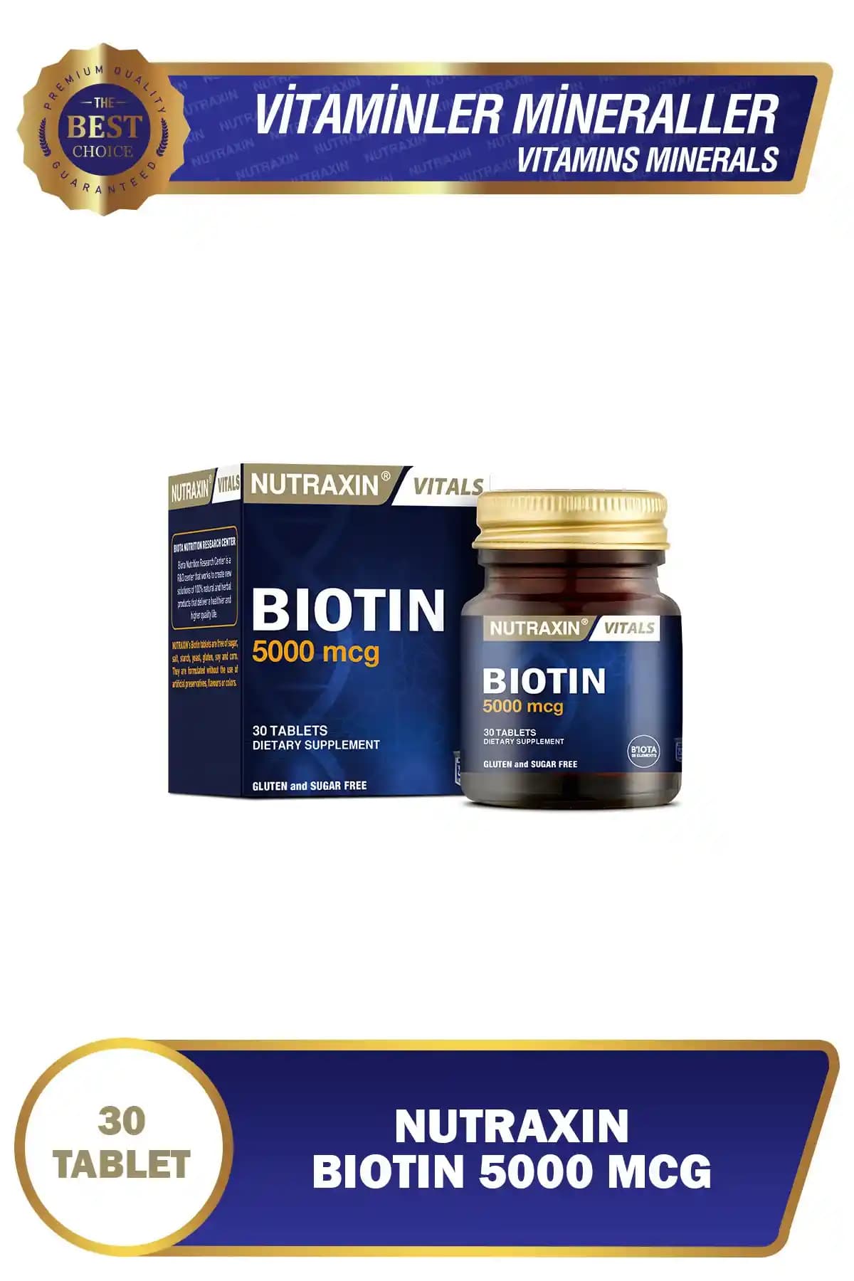 Biotin 5000 mcg Tabletler ile Saç Sağlığını Güçlendirme ve Dökülmeyi Önleme Rehberi