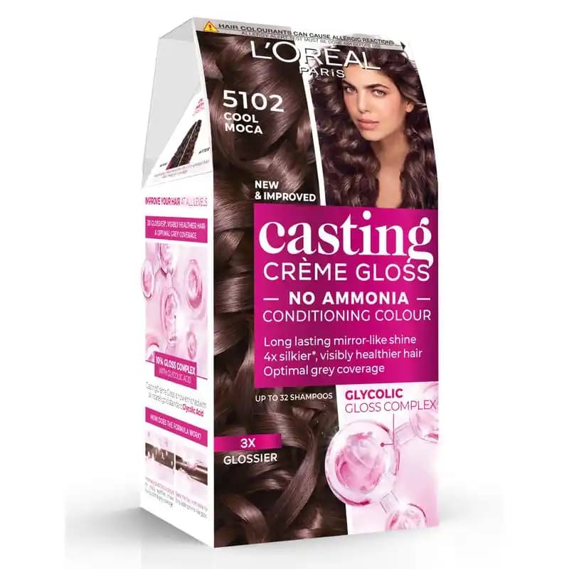 Casting Creme Gloss 5102 Doğal Kahverengi Saç Boyası ile Sağlıklı ve Parlak Saçlar