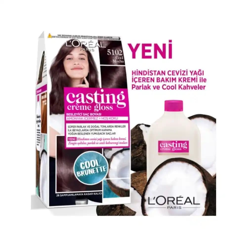 Casting Creme Gloss ve Mocha Renk Seçenekleri ile Doğal ve Parlak Saçlar