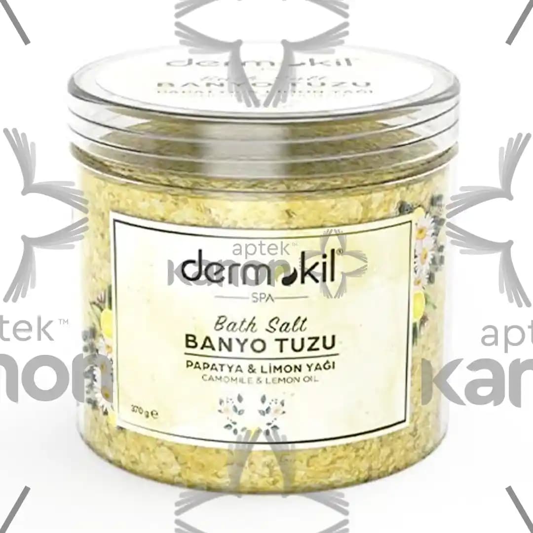 Dermokil Banyo Tuzu Papatya ve Limon Yağının Doğal Gücüyle Rahatlatıcı ve Cilt Dostu Bir Deneyim