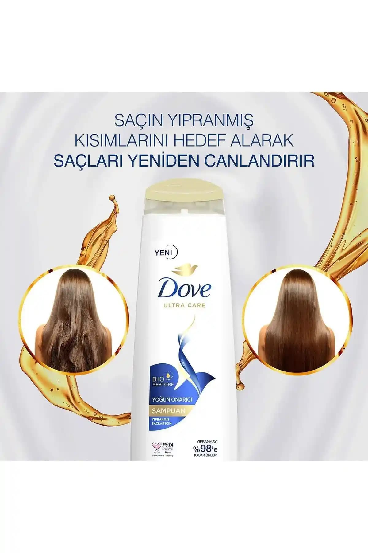 Dove Ultra Care Saç Bakım Şampuanı ile Sağlıklı ve Parlak Saçlara Ulaşın