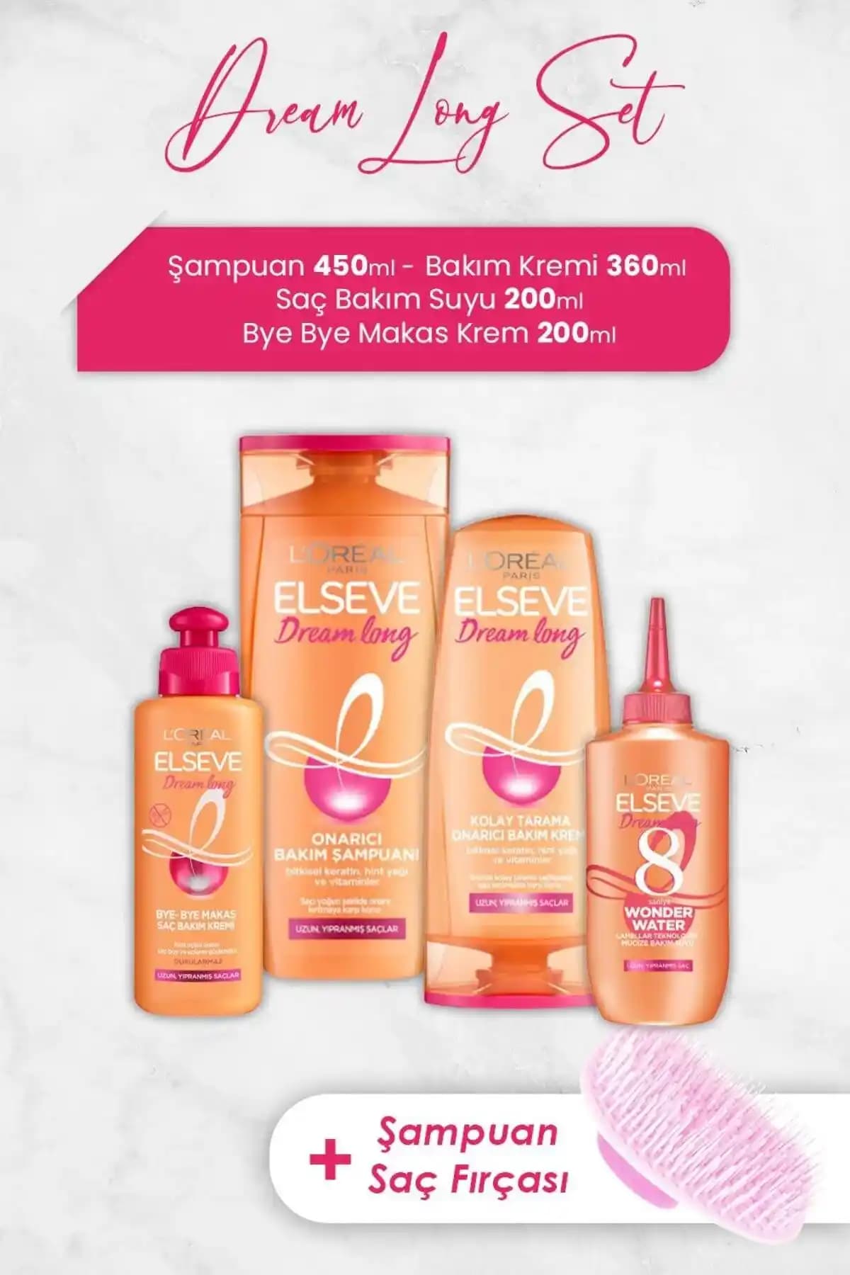 Elseve Dream Long Güçlendirici Saç Bakım Serisi ile Uzun ve Sağlıklı Saçlara Ulaşın