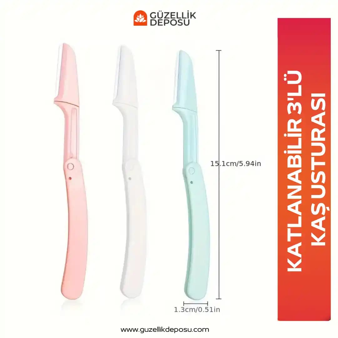 Esnek Katlanabilir Kaş Usturası: Günlük Bakımda Kullanım Kolaylığı ve Hijyen Sağlayan Yenilikçi Çözüm