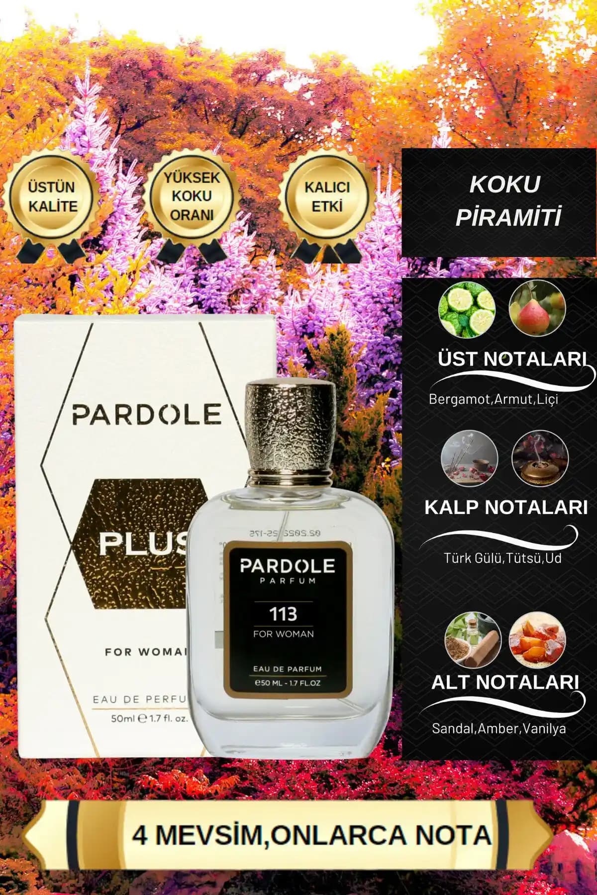 Kadın Parfümünde Odunsu Notaların Rolü ve Etkisi Parfüm Seçiminde Önemli Bir Faktör