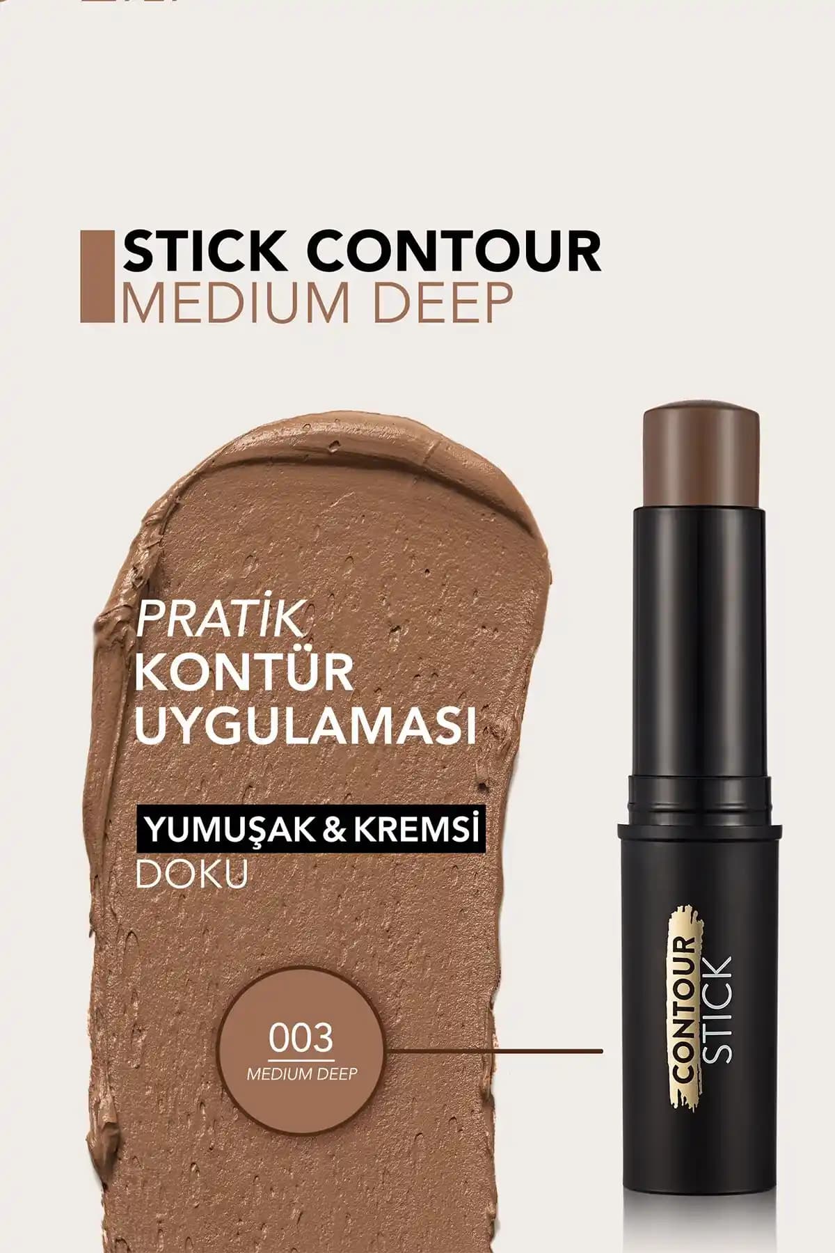 Koyu Renk Stick Contour Ürünleriyle Yüz Hatlarını Belirginleştirmenin Pratik Yolu