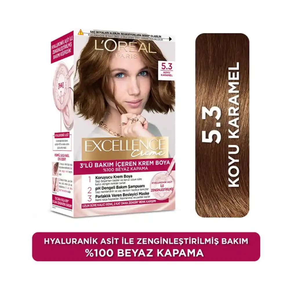 L'Oreal Paris Excellence Saç Boyası: Geniş Renk Seçenekleri ve Uzun Süreli Parlaklık Sağlayan Formül