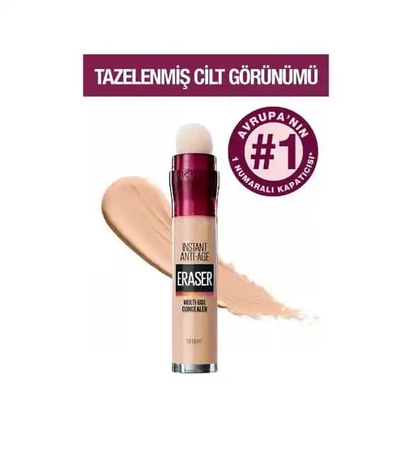 Maybelline Instant Anti Age Eraser 01 Light Kapatıcı Özellikleri ve Kullanım İpuçları