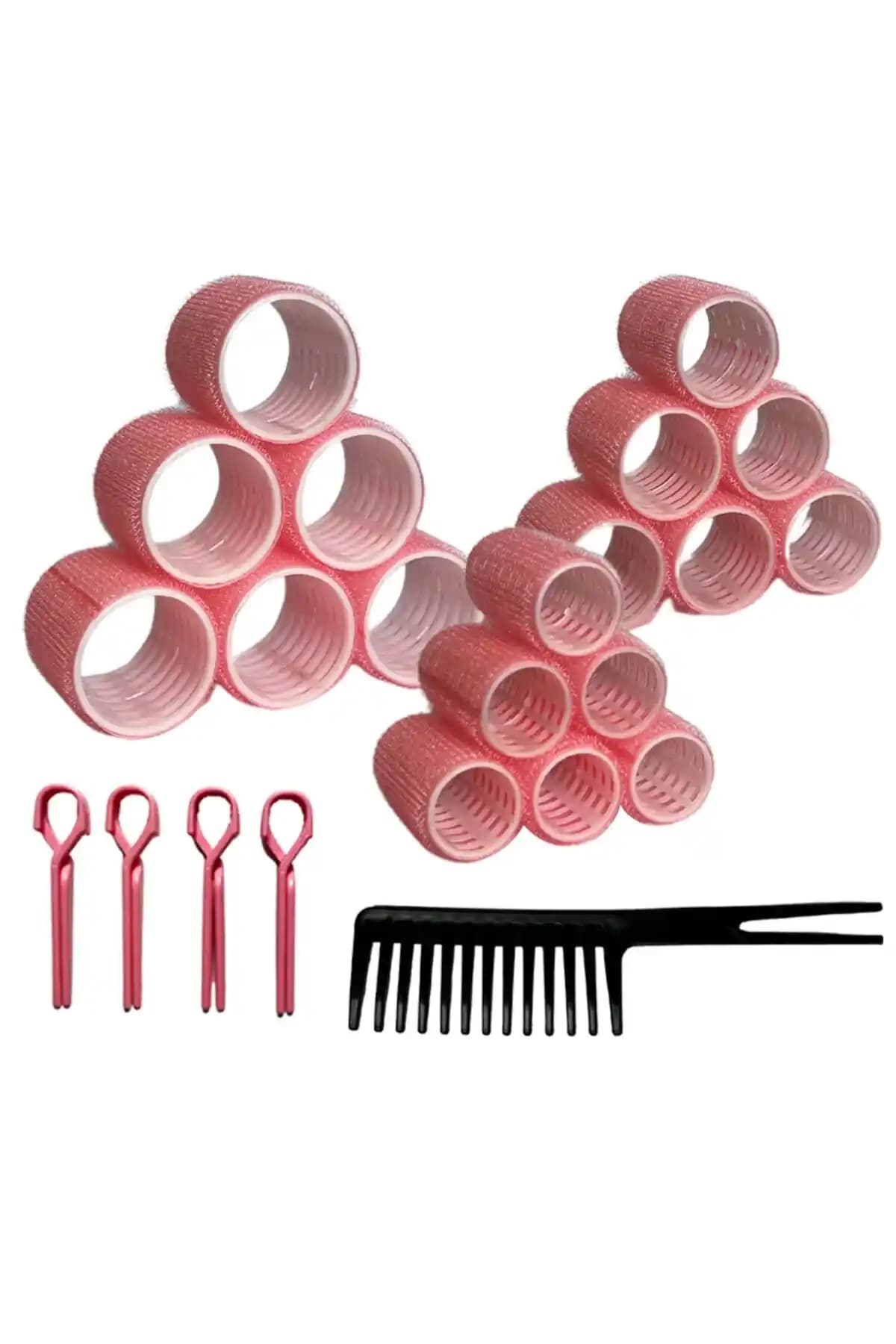 Pembe Pratik Saç Bigudi Seti: Günlük Kullanım İçin Hızlı ve Sağlıklı Saç Şekillendirme Çözümü