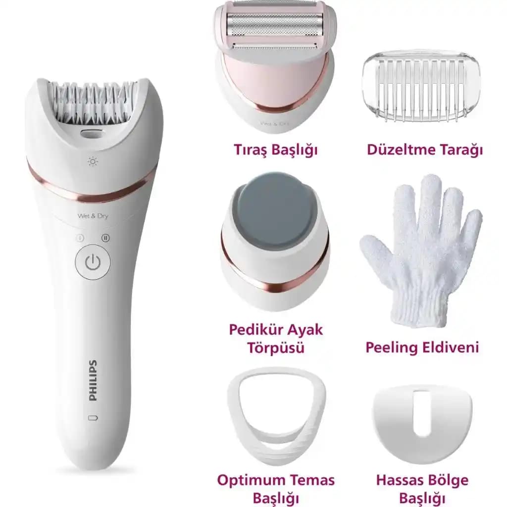 Philips BRE730/05 Epilatör: Su Geçirmez ve Cilt Dostu Tasarımıyla Etkili Epilasyon Çözümü