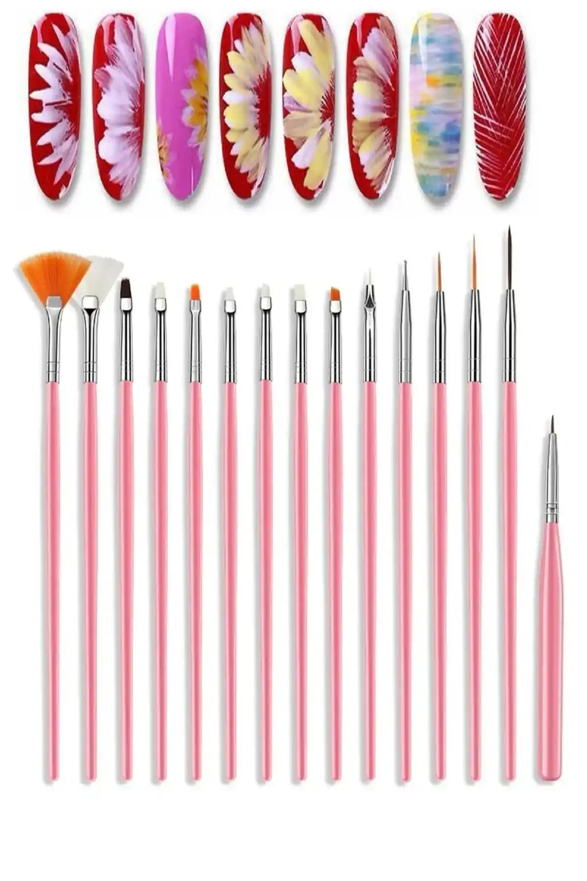 Profesyonel Tırnak Sanatı İçin 15'li Fırça Setleri ve Kullanım Alanları
