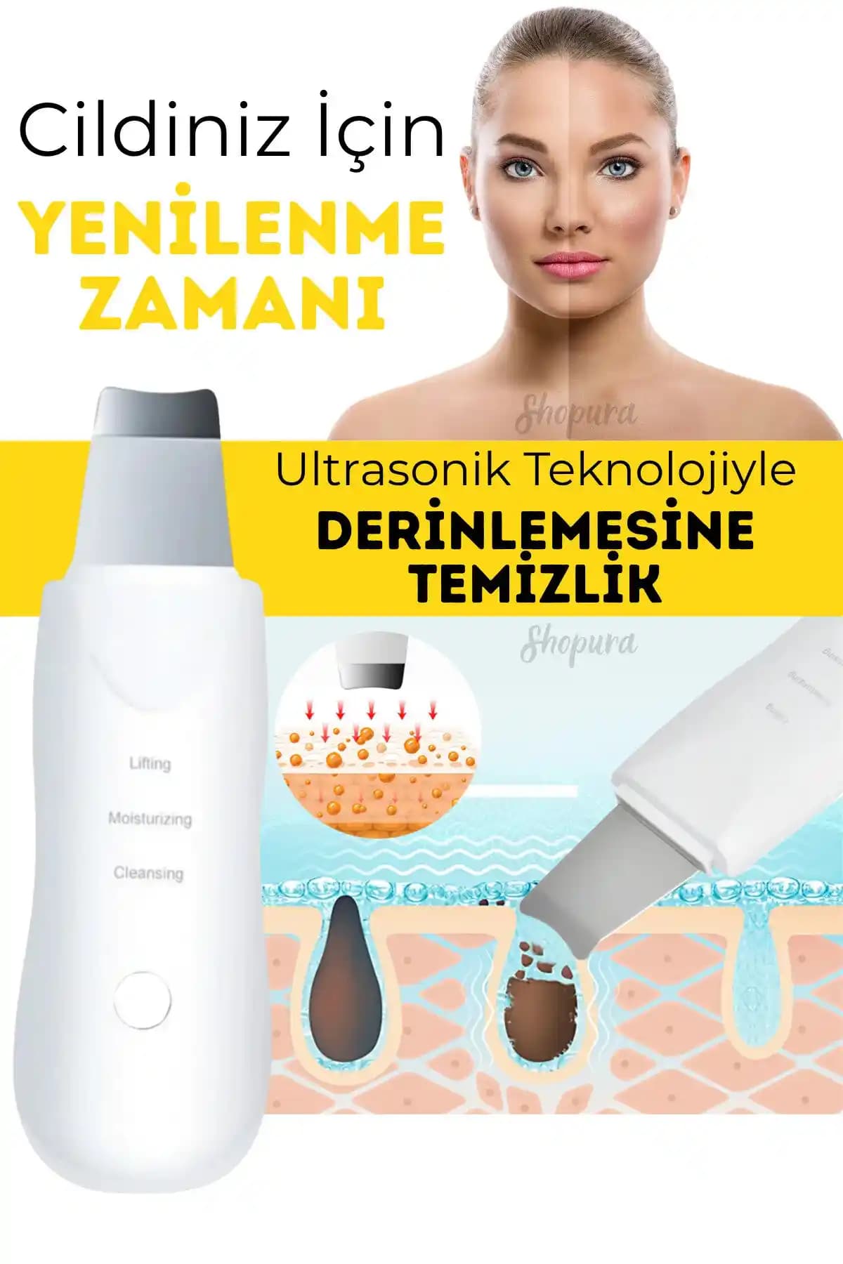 Ultrasonik Spatula ile Gözenek Sıkılaştırma ve Cilt Yenileme Teknolojileri