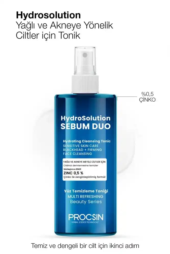 Yağlı Ciltler İçin Doğru Temizlik ve Tonik Kullanımı Procsin Örneği
