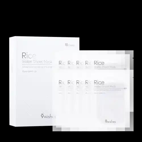 9 Wishes Rice Water Sheet Mask: Kuru ve Hassas Ciltler İçin Doğal Nemlendirici Maske