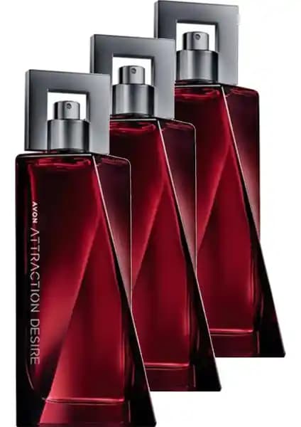 Avon Attraction Desire Erkek Parfümü Üçlü Seti: Odunsu Baharatlı Kalıcı Koku