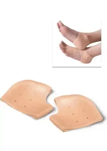 Ayak Sağlığını Destekleyen Yu<muş>ak Topuk Koruyucu Tabanlık ve Topuk Çorabı