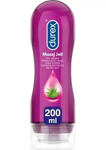 Durex Play 2 In 1 Aloe Vera ve Masaj Jeli: Çok Fonksiyonlu Rahatlatıcı ve Kayganlaştırıcı Ürün
