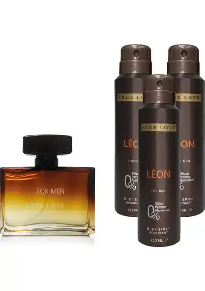 Free Love Leon Erkek Parfüm ve Deodorant Serisi: Şıklık ve Tazelik Sunan Erkek Bakım Ürünleri