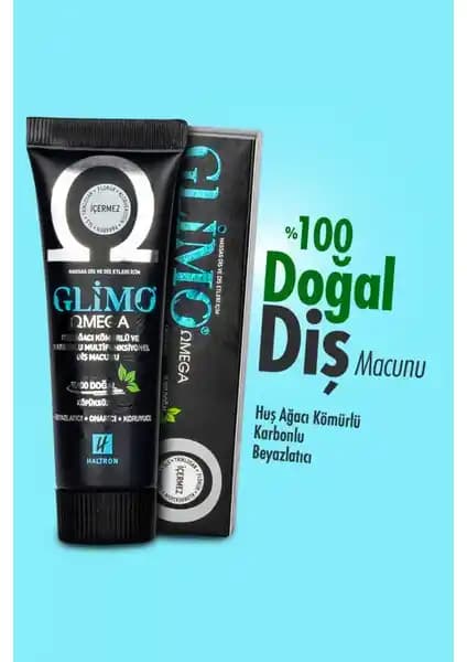 Glimo Omega %100 Doğal Beyazlatıcı Diş Macunu: Sağlıklı ve Estetik Gülüşler İçin Doğal Çözüm