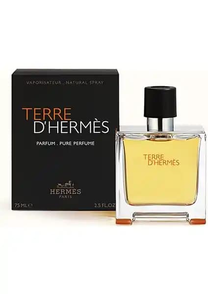 Hermes Terre D'Hermès Pure Erkekler İçin Odunsu ve Meyveli Parfüm 75ml Şişe