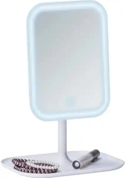 Hubstein Beyaz Renk LED Işıklı 3 Modlu Makyaj Aynası - Şık ve Fonksiyonel Tasarım