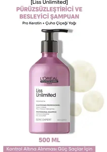 L'Oréal Professionnel Liss Unlimited Elektriklenme Karşıtı ve Yumuşaklık Veren Şampuan İncelemesi