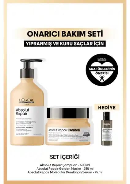 L'Oréal Professionnel Serie Expert Absolut Repair Yıpranmış Saçlar İçin Onarıcı Bakım Seti