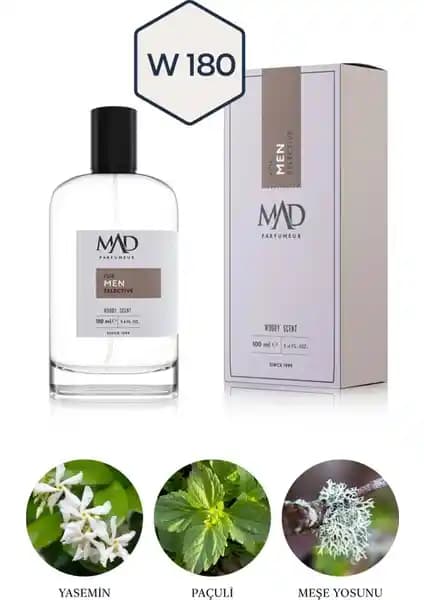 Mad W180 Selective Erkek Parfümü Odunsu ve Ferah Kokusu ile Günlük ve Resmi Kullanım İçin