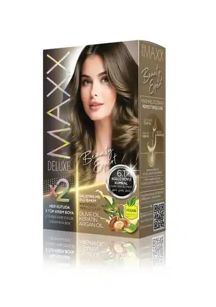 Maxx Deluxe 6.1 Küllü Koyu Kumral Set Boya: Doğal ve Parlak Saç Renkleri İçin Uygun Seçenek