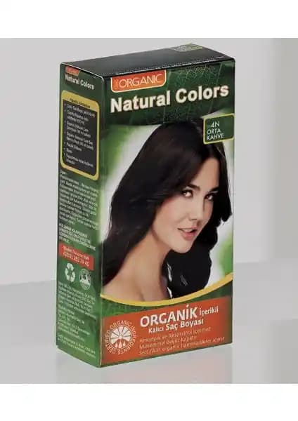Natural Colors 4N Orta Kahve Organik Saç Boyası: Doğal ve Sağlıklı Renk Seçeneği