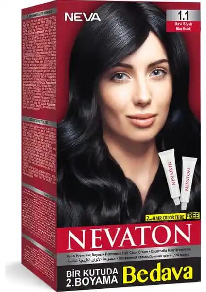 Nevacolor Nevaton Set Boya 1.1 Kalıcı ve Doğal Görünümlü Saç Boyası Ürünü Özellikleri