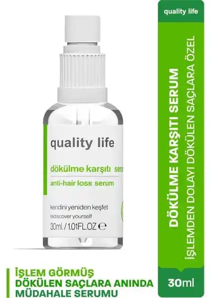 Quality Life Dökülme Karşıtı Serum ile Saç Sağlığınızı Güçlendirin ve Dökülmeyi Azaltın