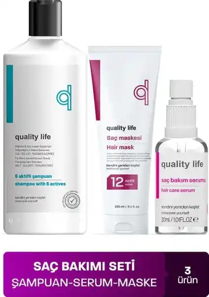 Quality Life Saç Bakım Seti ile Sağlıklı ve Güçlü Saçlara Ulaşmanın Yolları