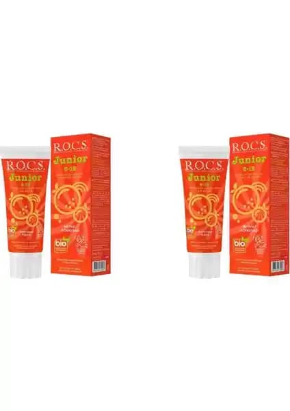 R.O.C.S. Junior Bitkisel Meyveli Gökkuşağı Diş Macunu Çocuklar İçin Güvenli ve Etkili